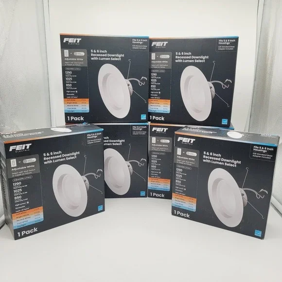 Feit‎ Electric 5-6 LED 5CCT Downlight 120W Eqv 1290LM Dimmable 6 Pack